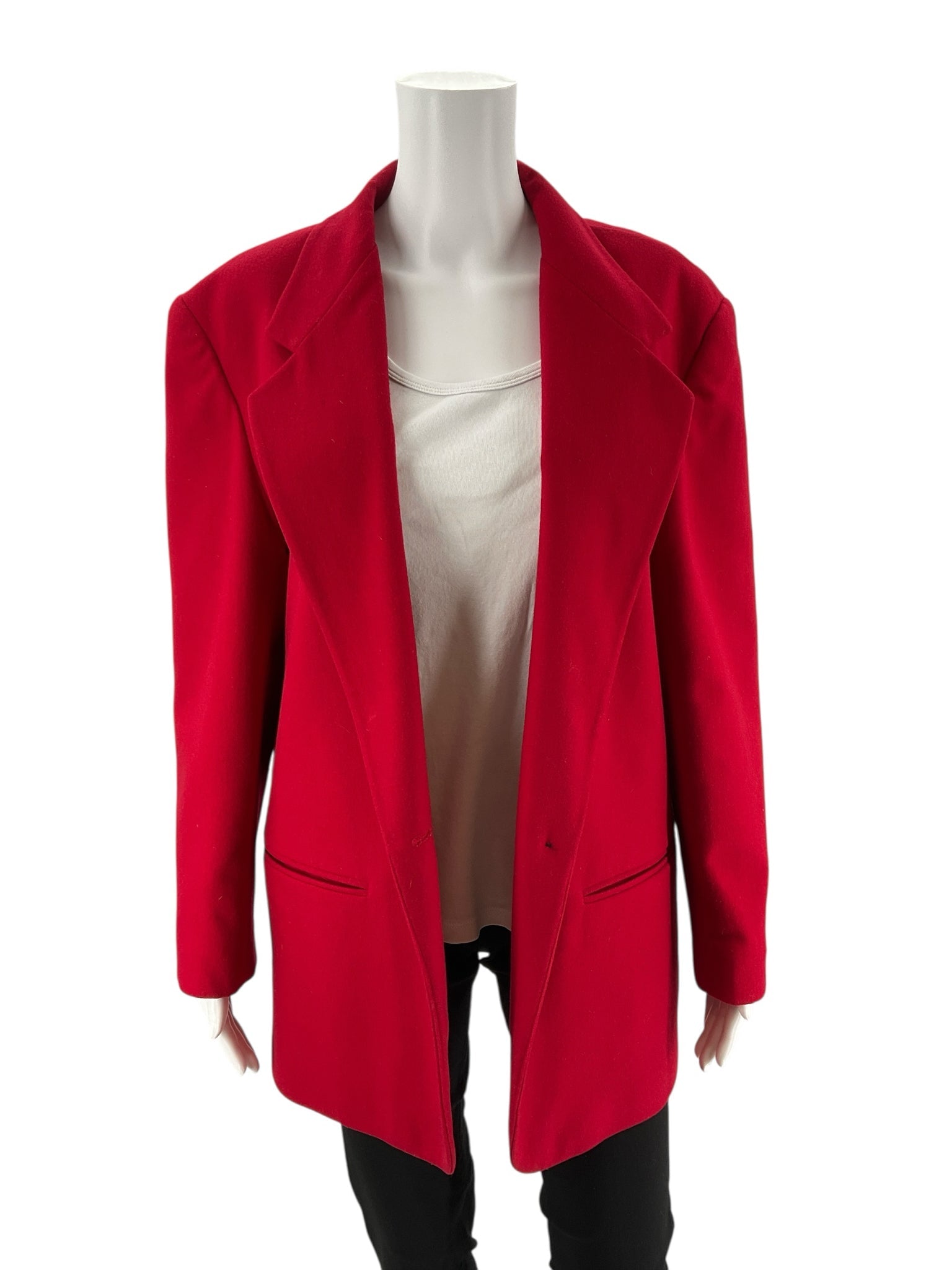International Scene Red Solid Pre-Owned Ladies Blazer - Size 12