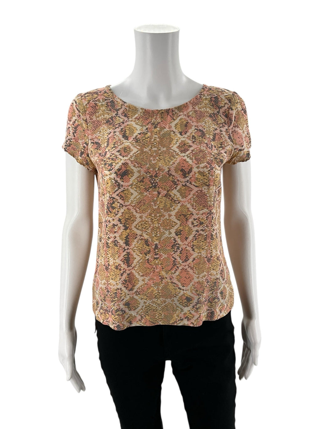 Fynn & Rose - Pink/Peach/Tan/Gray Pre-Owned Ladies Top - Size XS