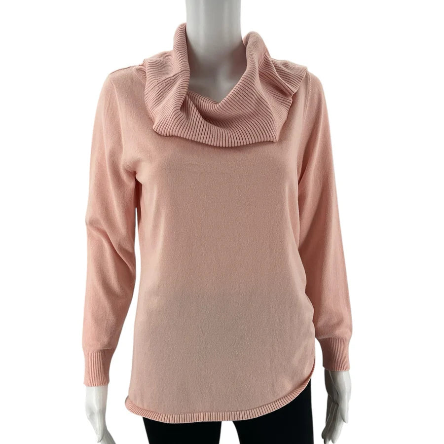 Ruby Rd Pink Solid Pre-Owned Ladies Top - Size Small