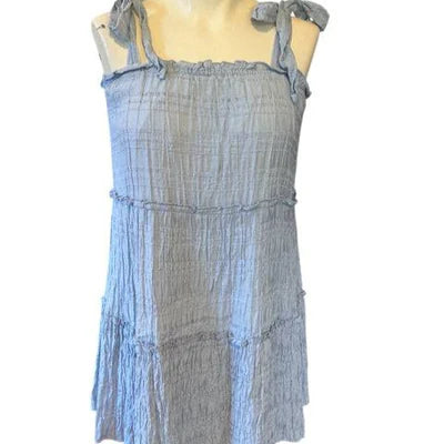 Altar'd State Blue Solid Pre-Owned Ladies Dress - Size Medium