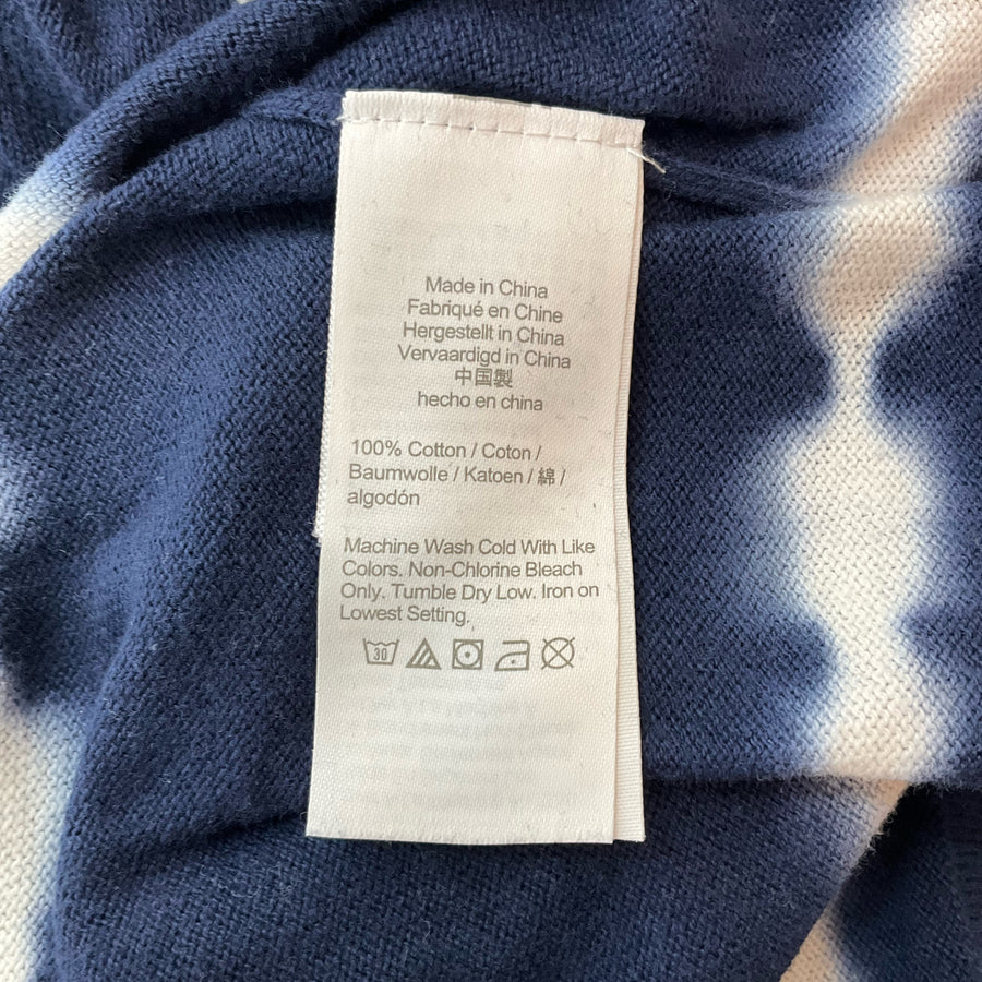 J Crew Navy/White Tye Dye Pre-Owned Ladies Top - Size XS