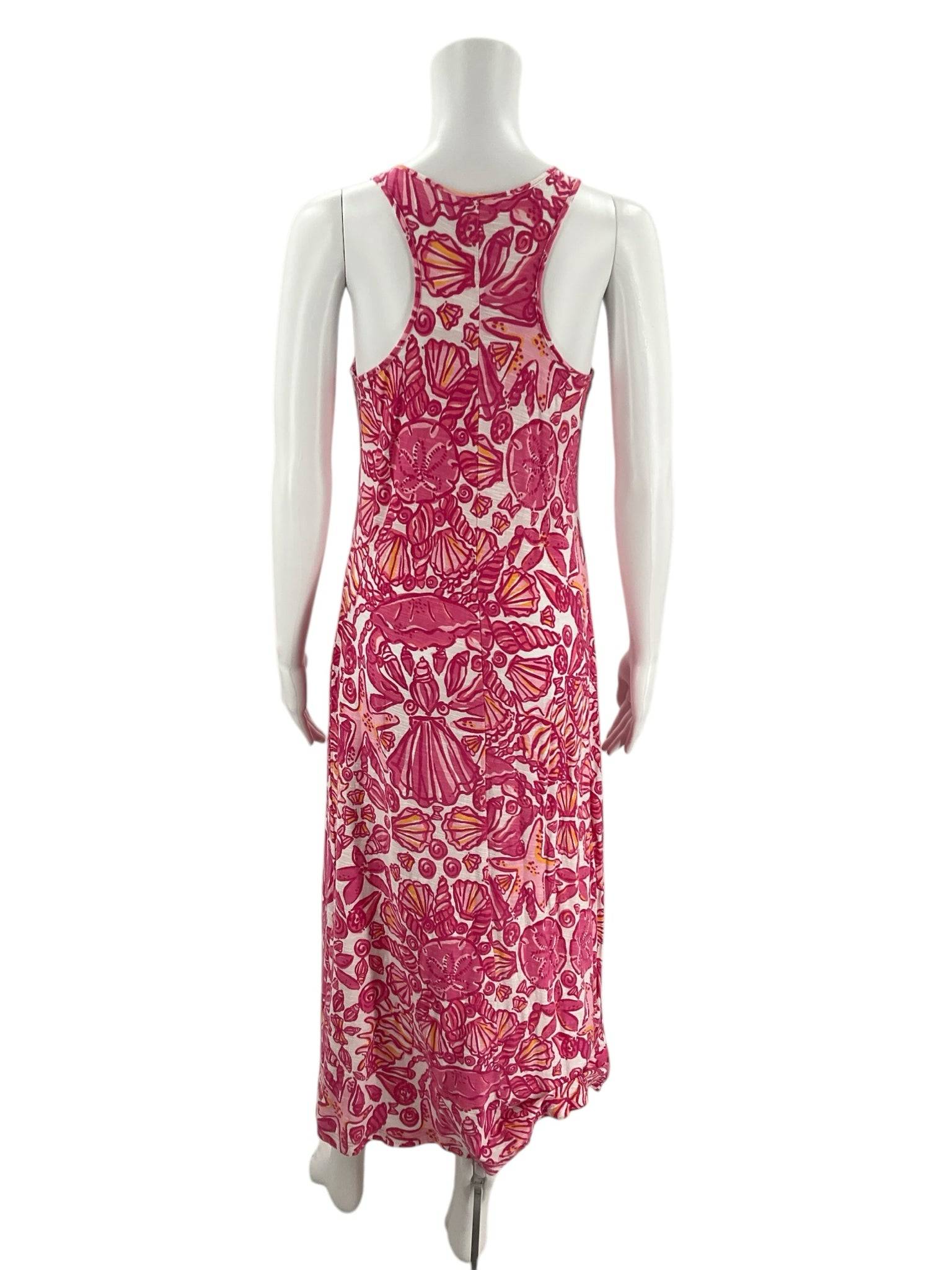 Lilly Pulitzer White/Pink Shell Ladies Pre-Owned Dress - Size Small - Margaret’s Fine Consignment