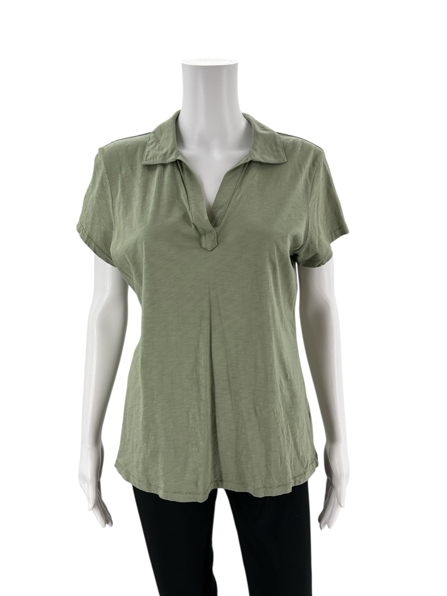 Cynthia Rowley Olive Solid Pre-Owned Ladies Top - Size Large