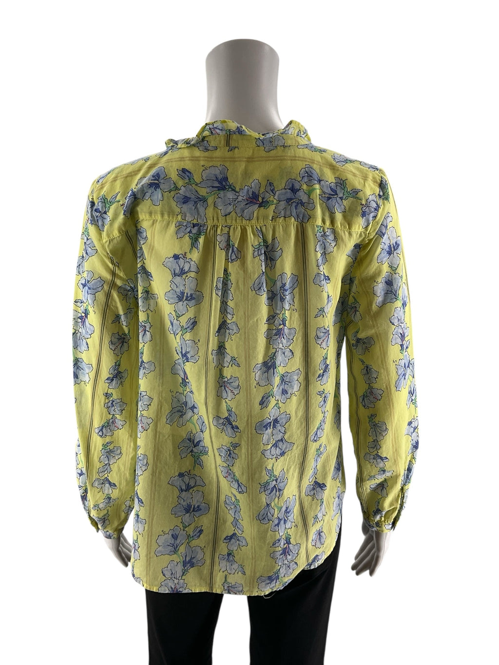 Talbots Green/Blue Floral Pre-Owned Ladies Top - Size Small Petite