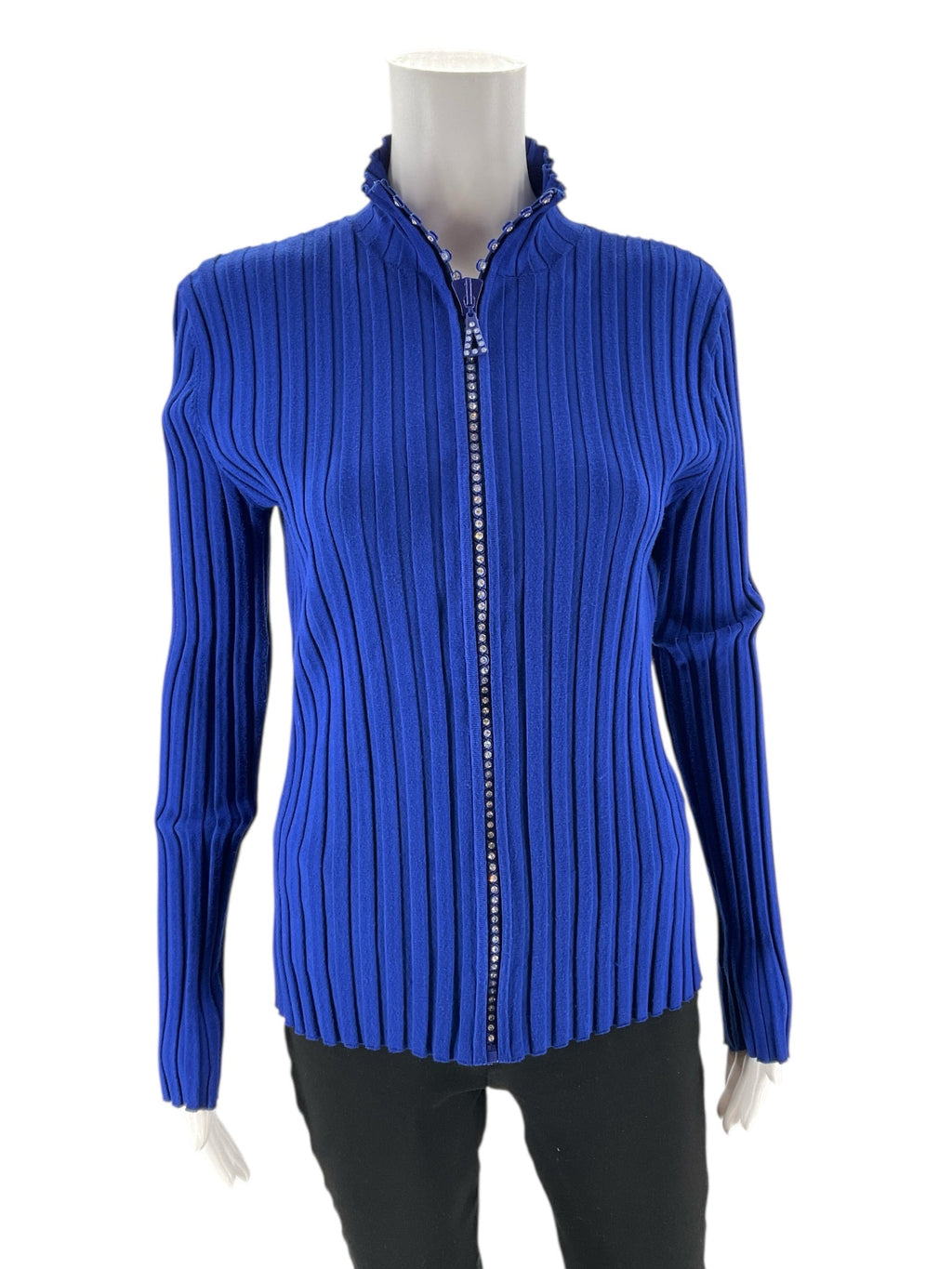 Belldini - Blue Rhinestone Pre-Owned Ladies Casual Top - Size XL