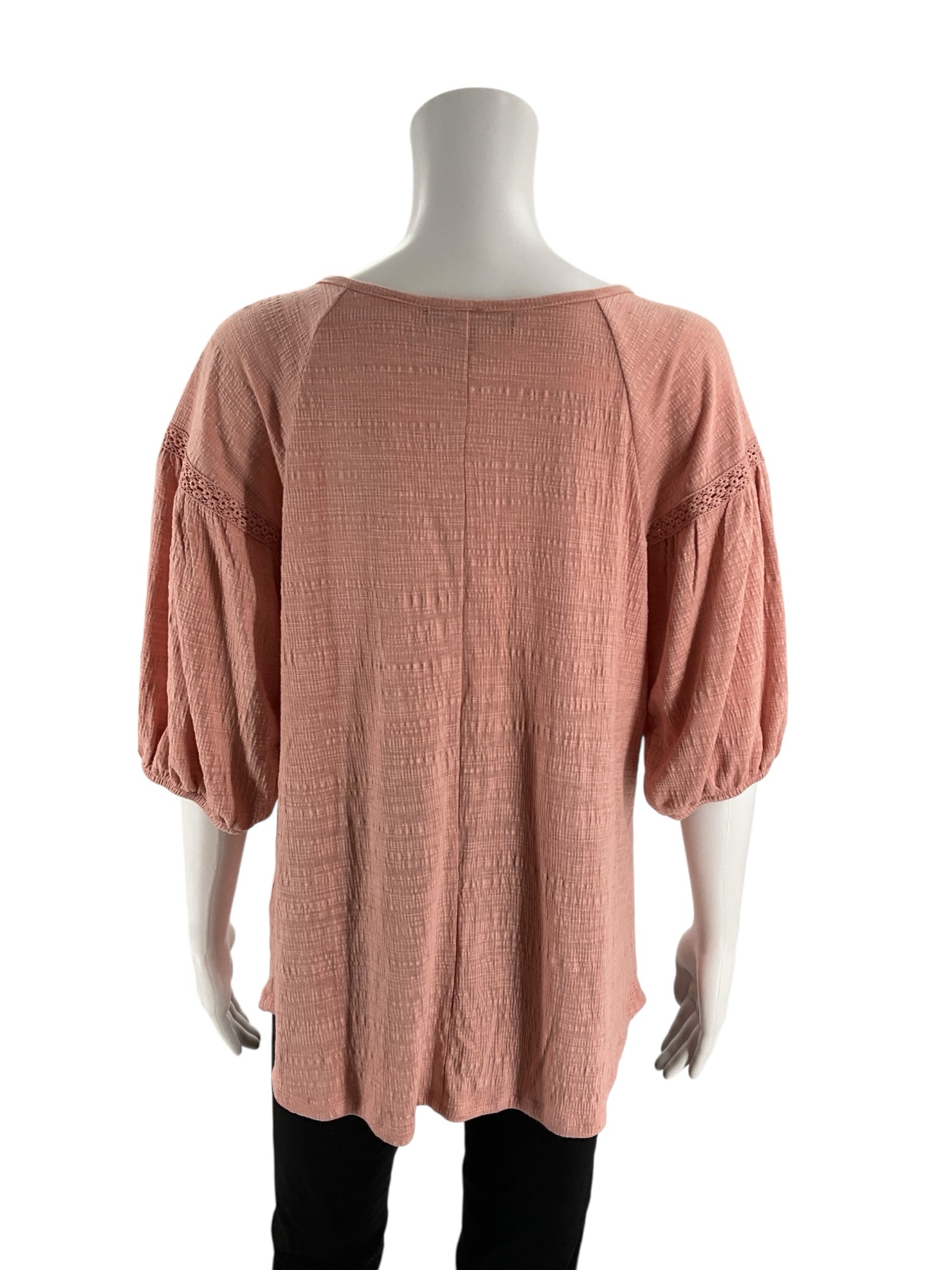 Adrienne Vittadin Pink Solid Pre-Owned Ladies Top - Size Large