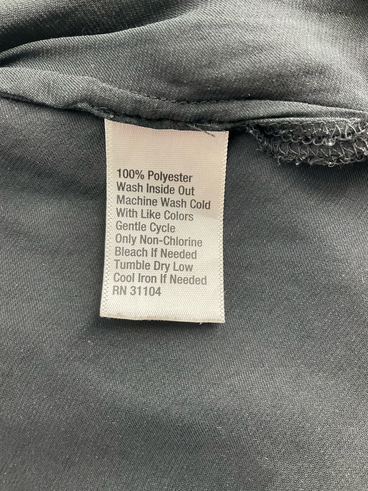 Kaari Blue - Black Solid Pre-Owned Ladies Casual Top - Size XS