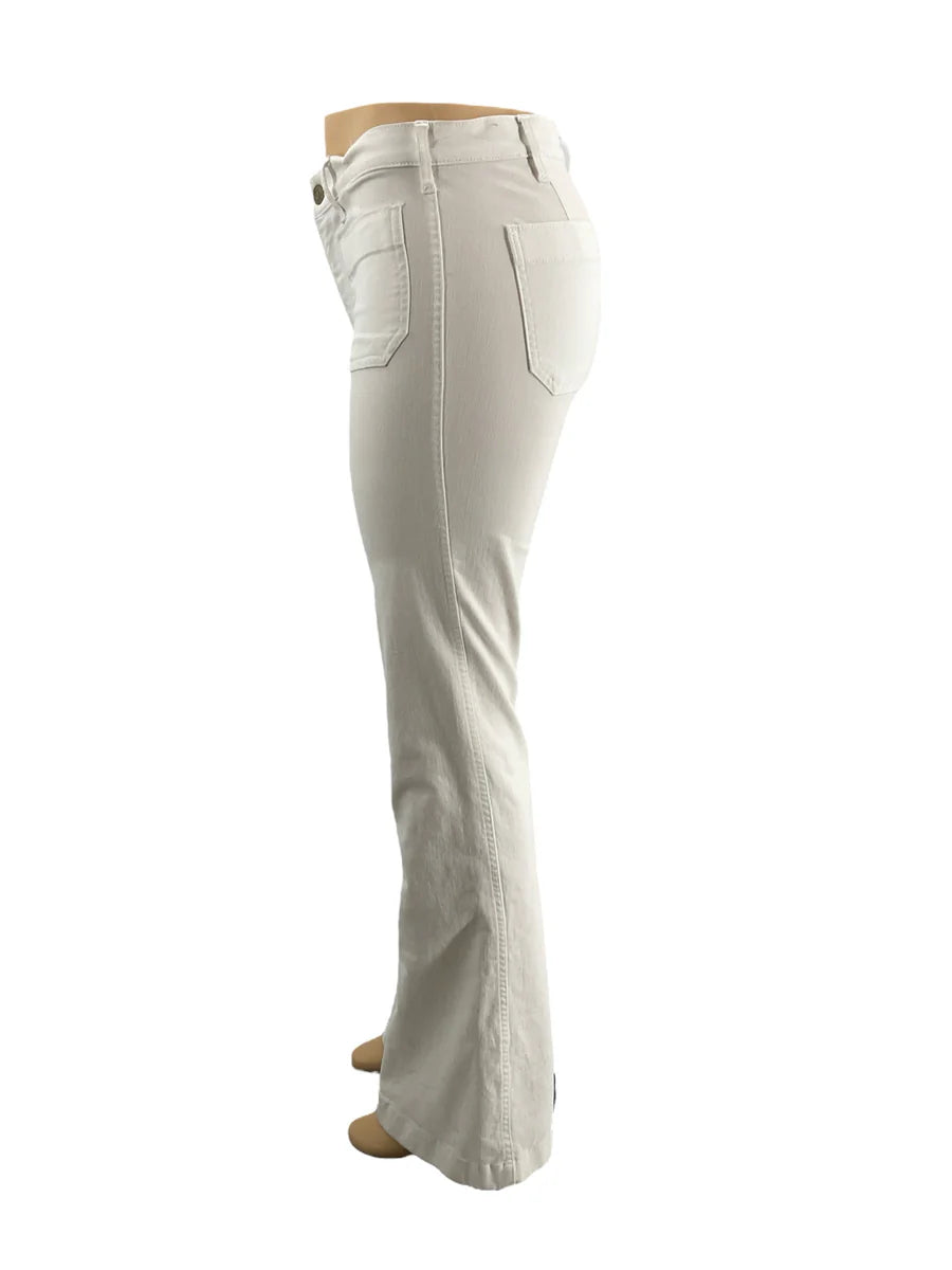 Gap White High-Rise Flare Jeans – Size 4, Excellent Condition