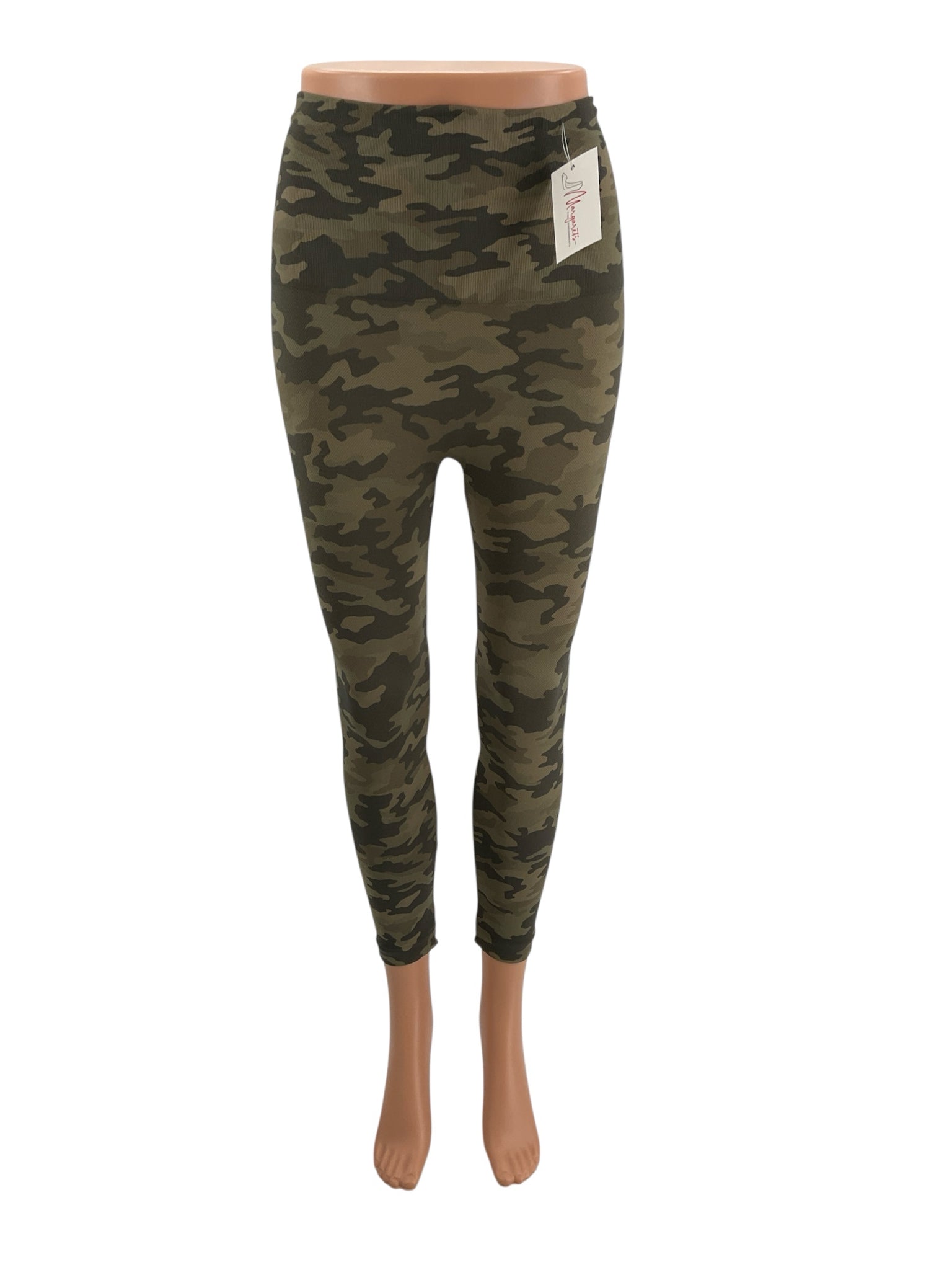 Spanx Olive Camo Pre-Owned Ladies Pants - Size Medium