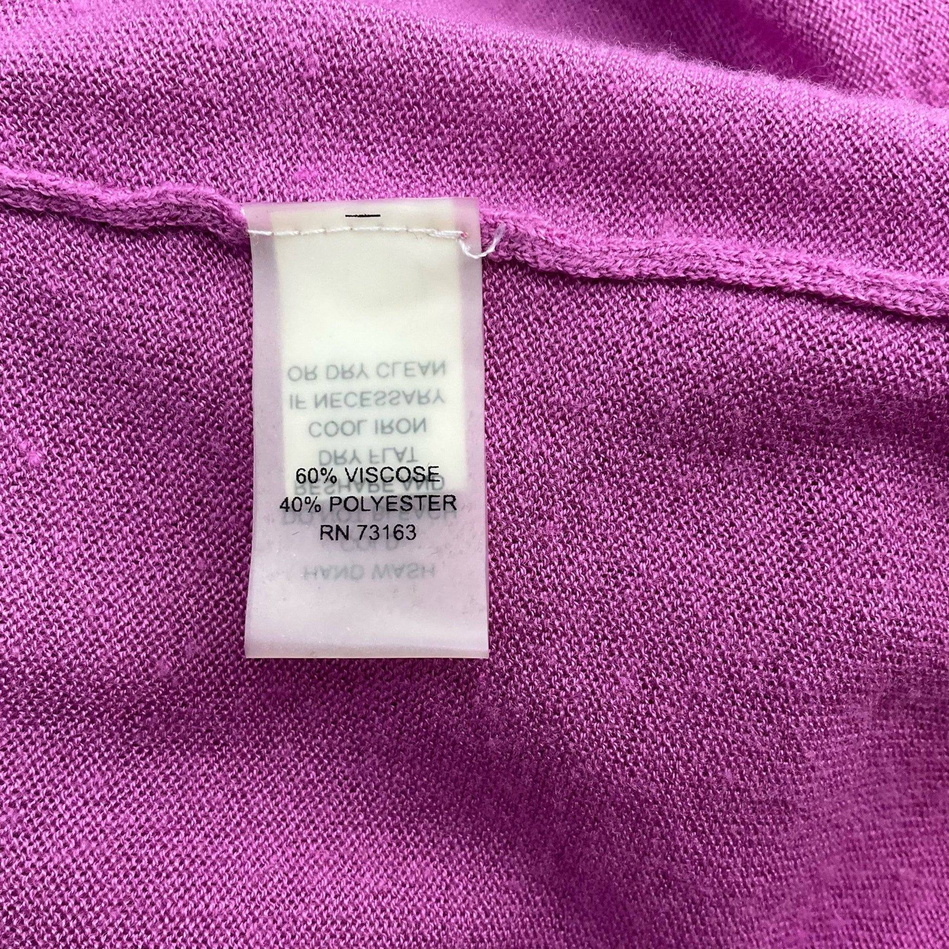 Cable & Gauge Purple Solid Pre-Owned Ladies Top - Size Small Petite - Margaret’s Fine Consignment