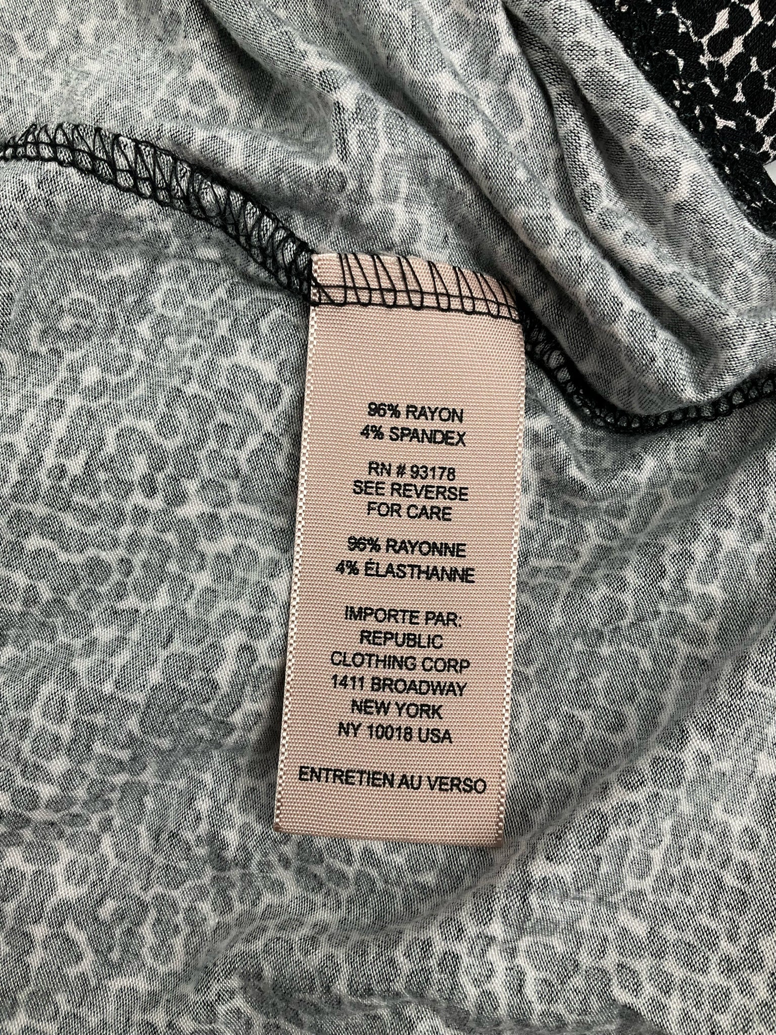 Philosophy Black/Cream Dots Pre-Owned Ladies Top - Size 2X