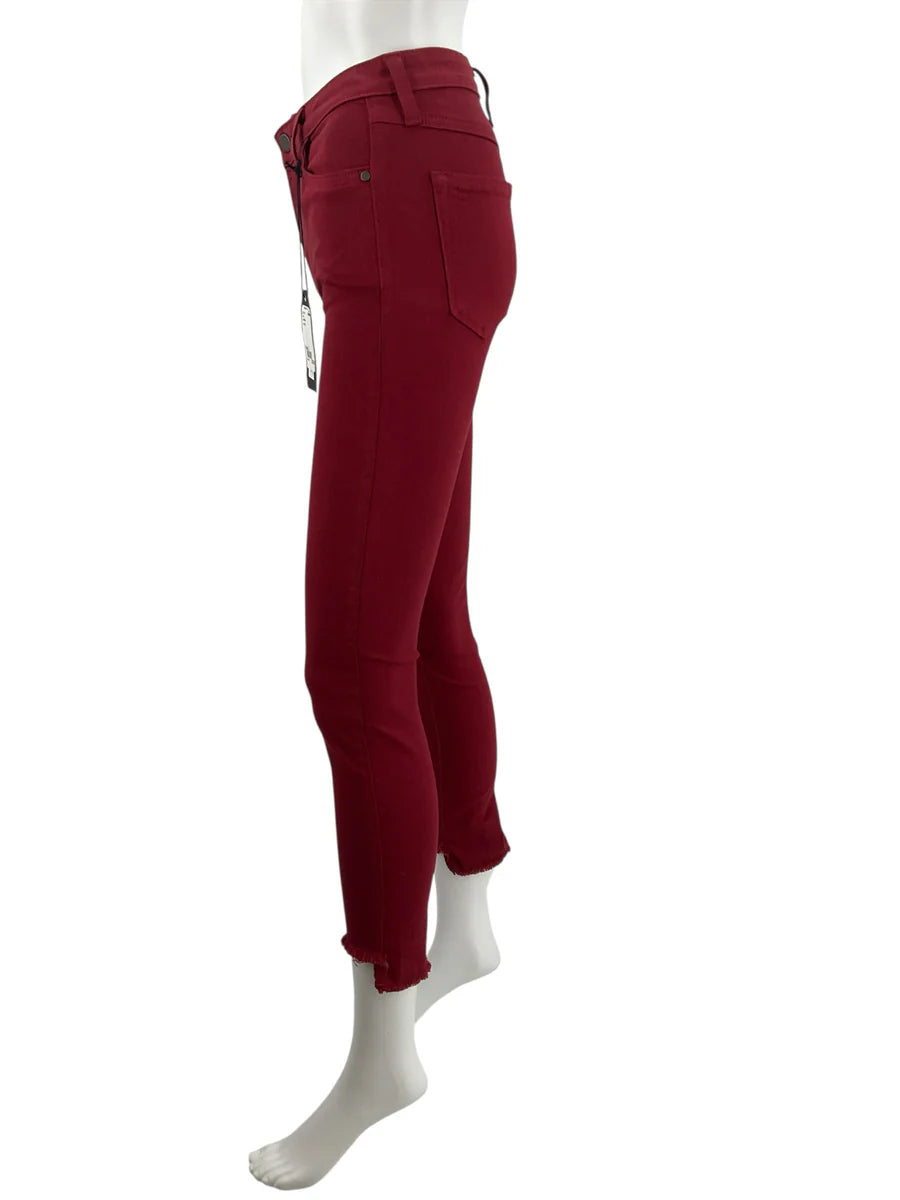 Just Black Burgandy Pre-Owned Ladies New with Tags Jeans - Size 2