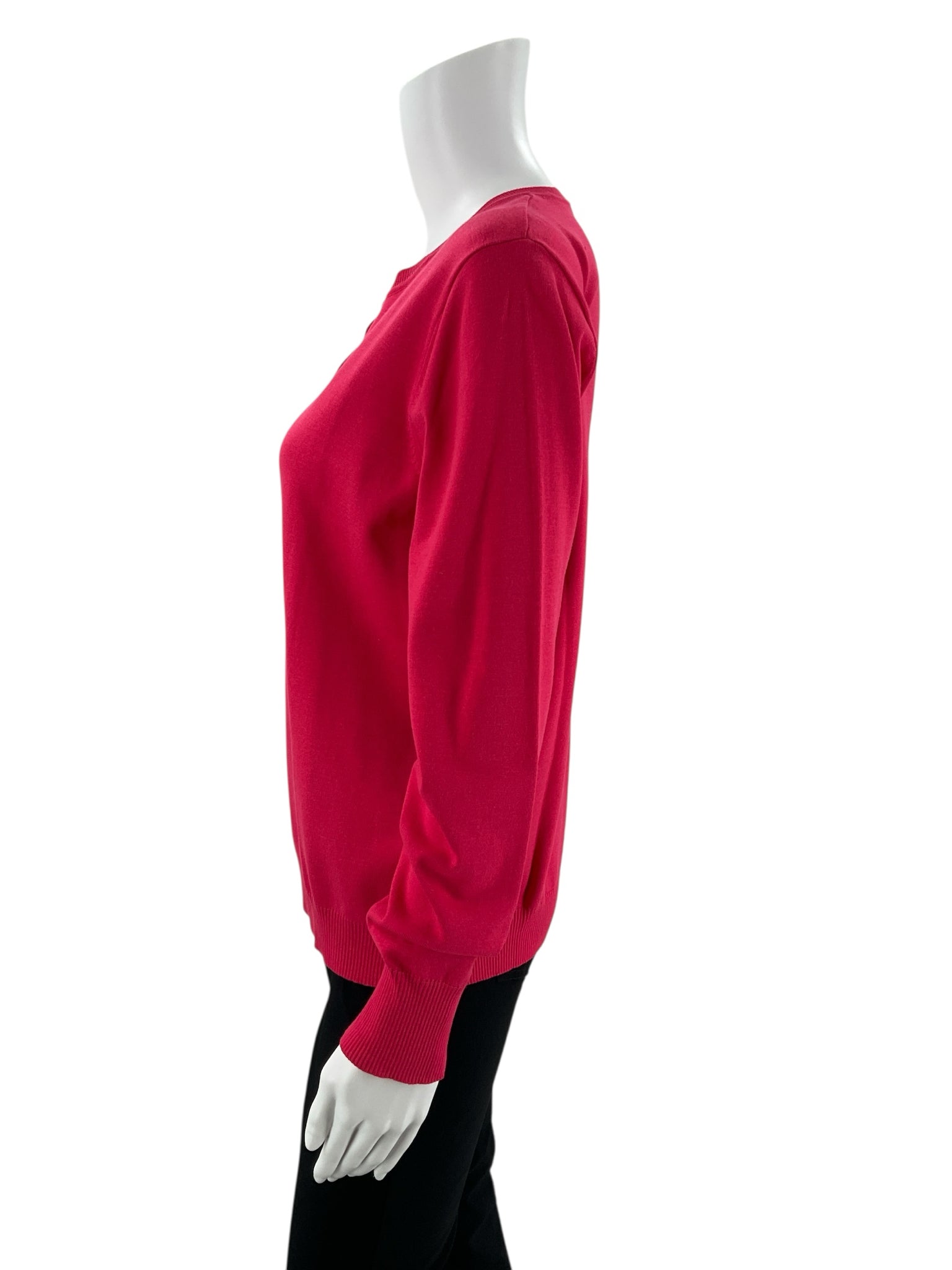August Silk Pink Solid Pre-Owned Ladies Top -  Size Large