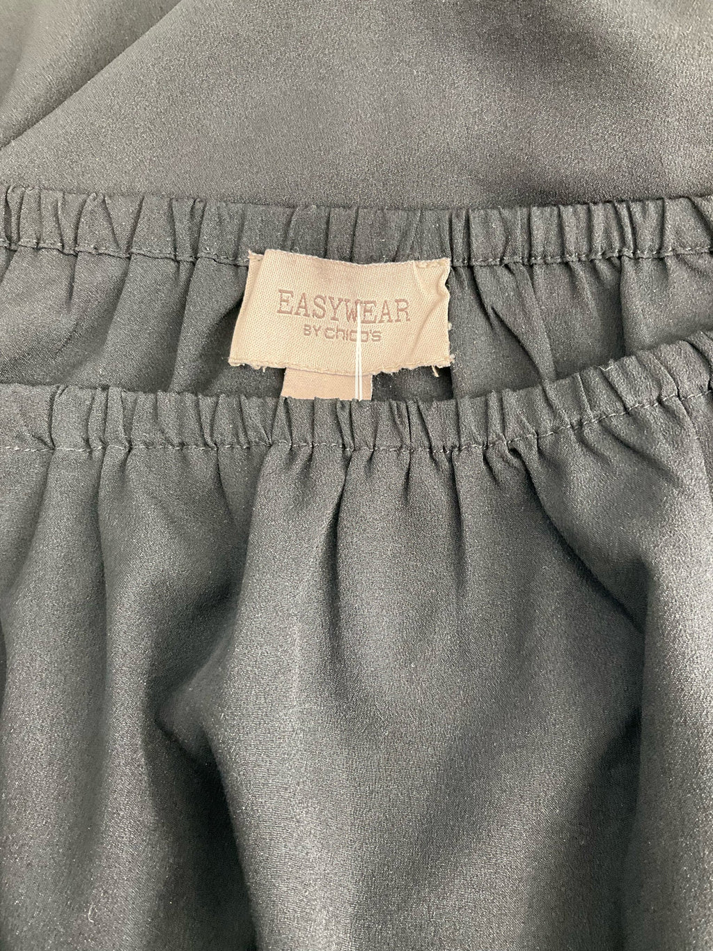 Chico's Black Solid Pre-Owned Ladies Casual Top -  Size XL