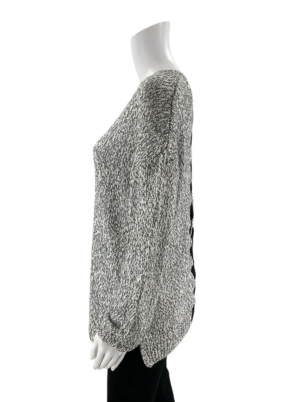 Cupcake -  white/black Heathered Pre-Owned Ladies Casual Top - Size M