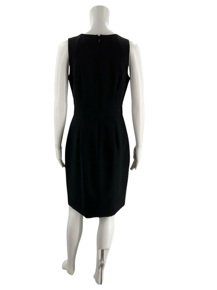J. Crew Black Solid Wool Dress – Size 4, Excellent Pre-Owned