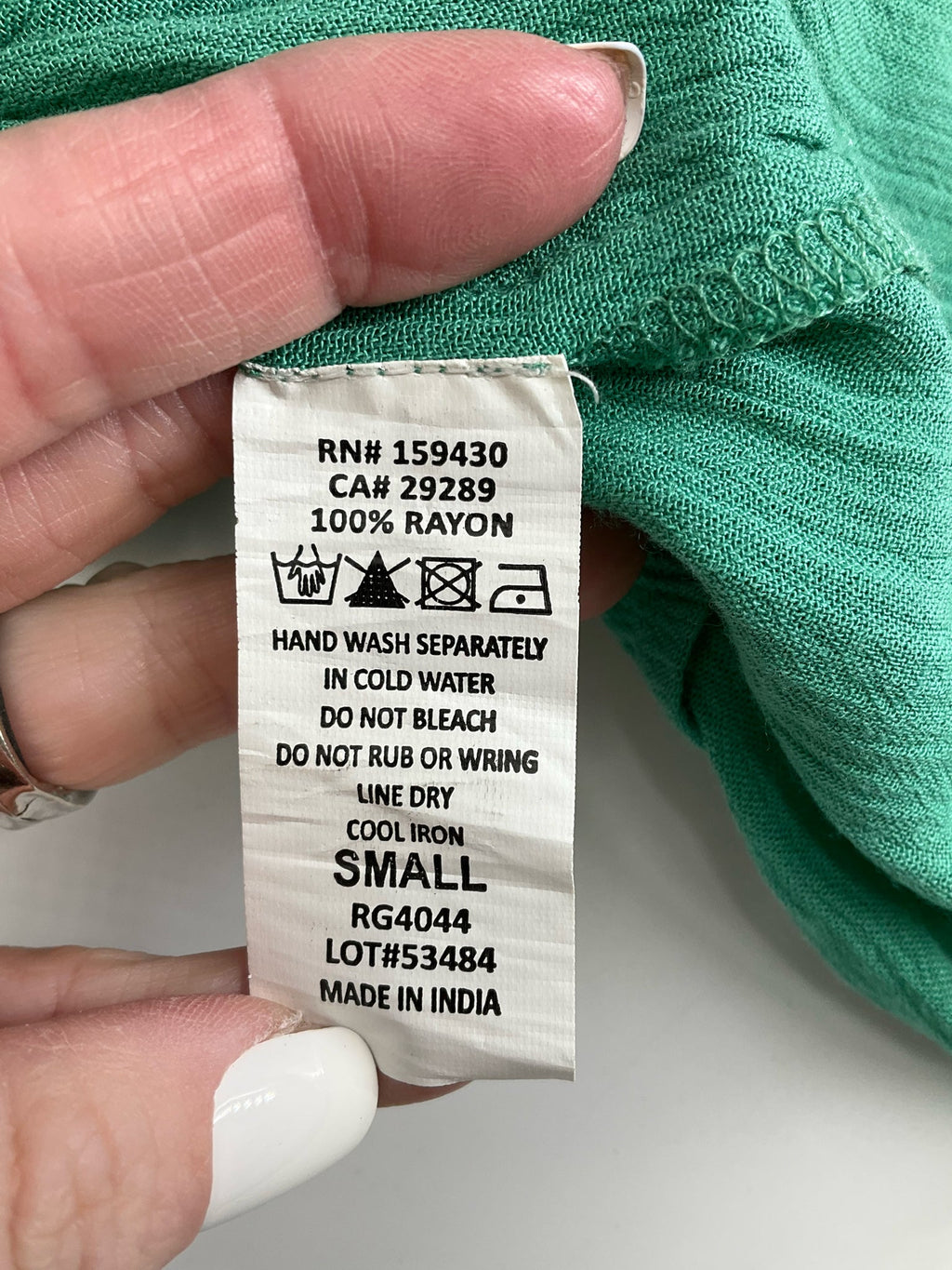 Elan - Green Solid Pre-Owned Ladies Skirt - Size Small