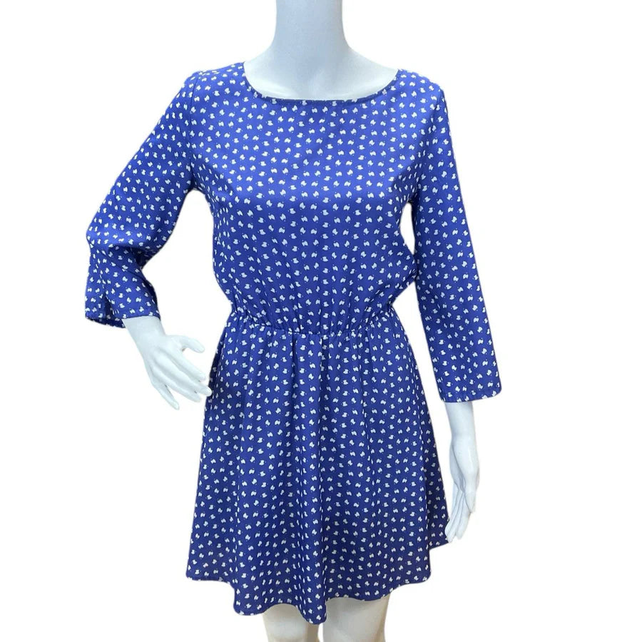 Maison Jules Blue/White Pre-Owned Ladies Dress - Size XS