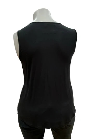 Est 1946 Black Sequins Pre-Owned Ladies Top - Size XL