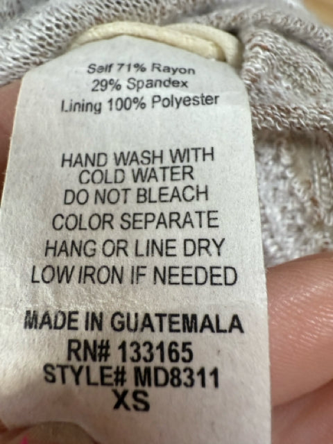 Altar'd State Cream/Tan Pre-Owned Ladies Dress - Size XS