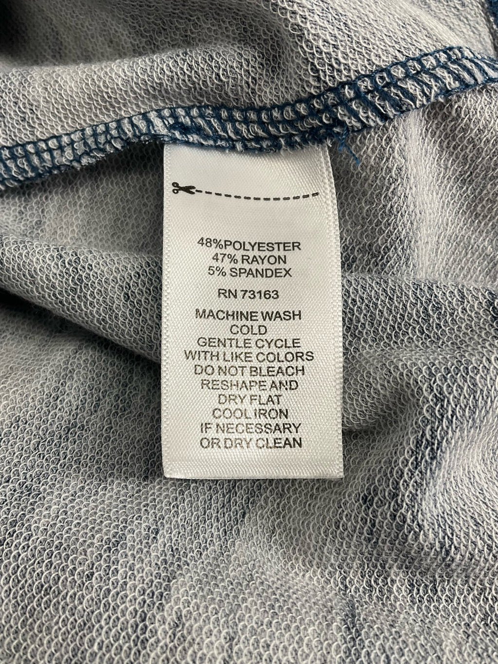 Cable & Gauge Blue Camo Pre-Owned Ladies Casual Top -  Size 2X