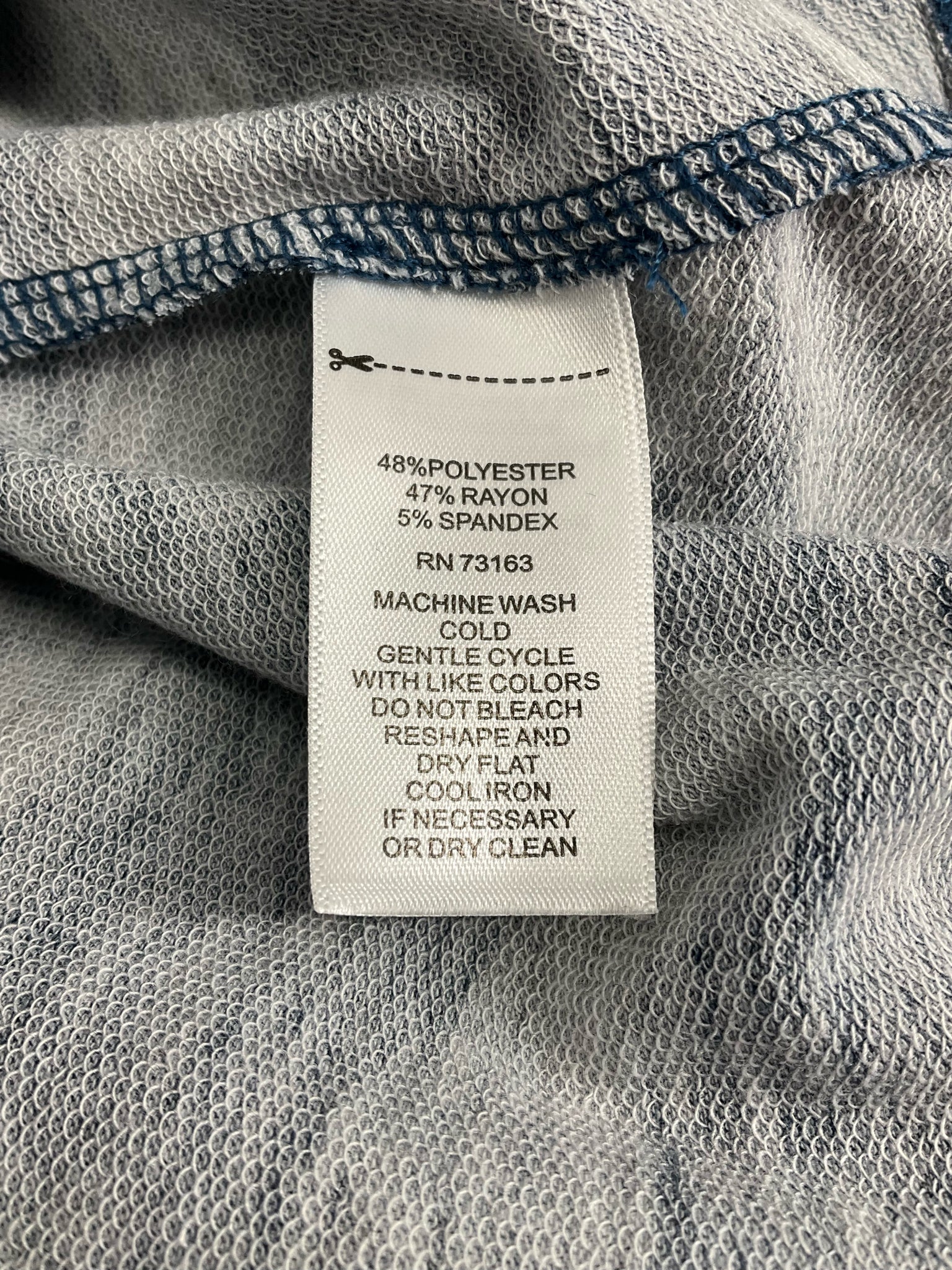 Cable & Gauge Blue Camo Pre-Owned Ladies Casual Top -  Size 2X