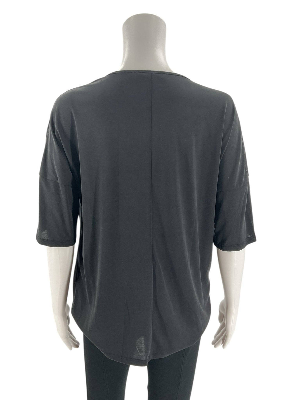 Mango Black Solid Top - Size Small - Margaret’s Fine Consignment