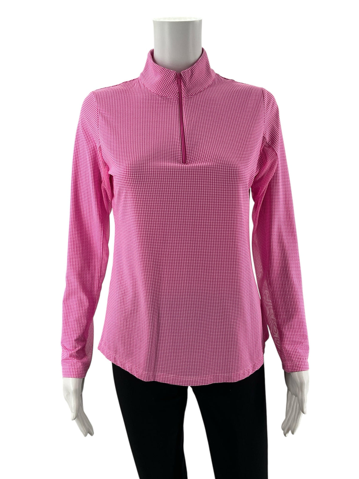 IBKUL White/Pink Checkered Pre-Owned Ladies Jacket - Size Small