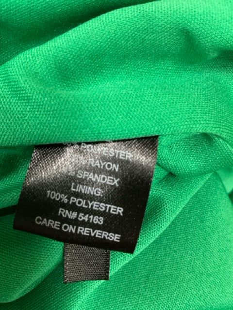 Ellen Tracy Green Solid Pre-Owned Ladies Dress - Size 12