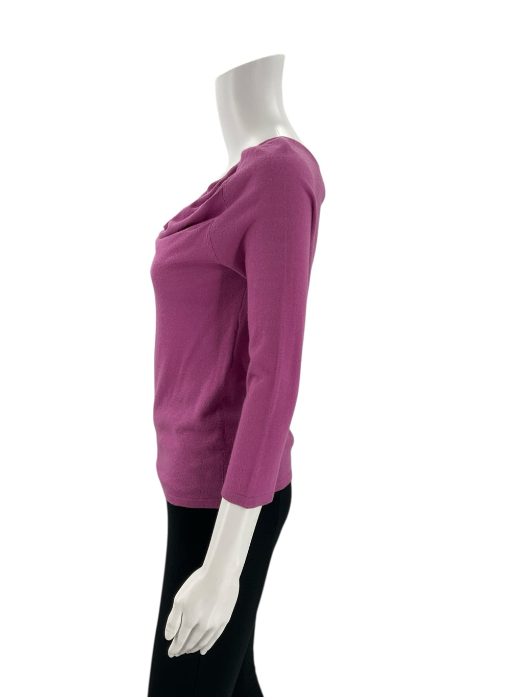 Cable & Gauge Purple Solid Pre-Owned Ladies Top - Size Small Petite - Margaret’s Fine Consignment