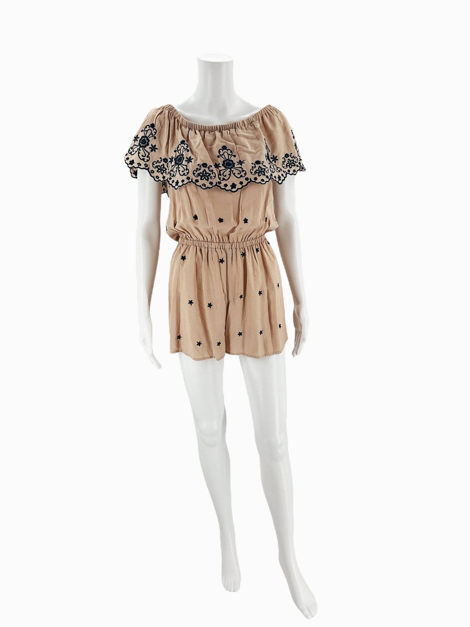 Love Tree Romper Tree Size Small - Margaret’s Fine Consignment