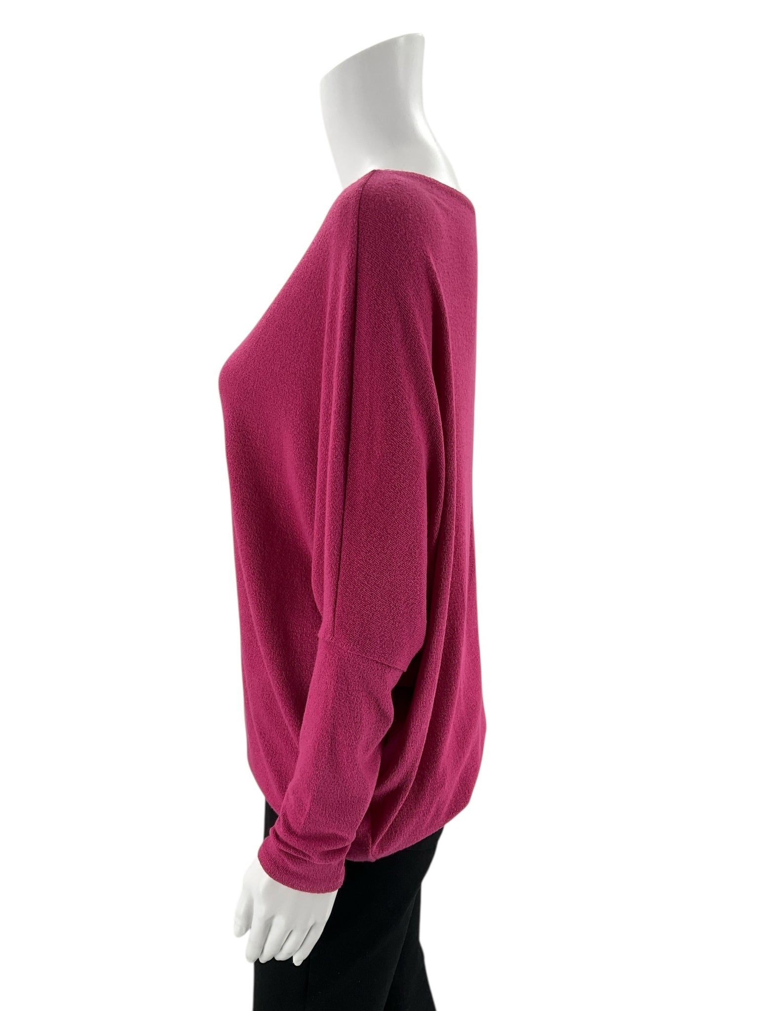 Olivia Grey -  Pink Solid Pre-Owned Ladies Casual Top - Size Medium