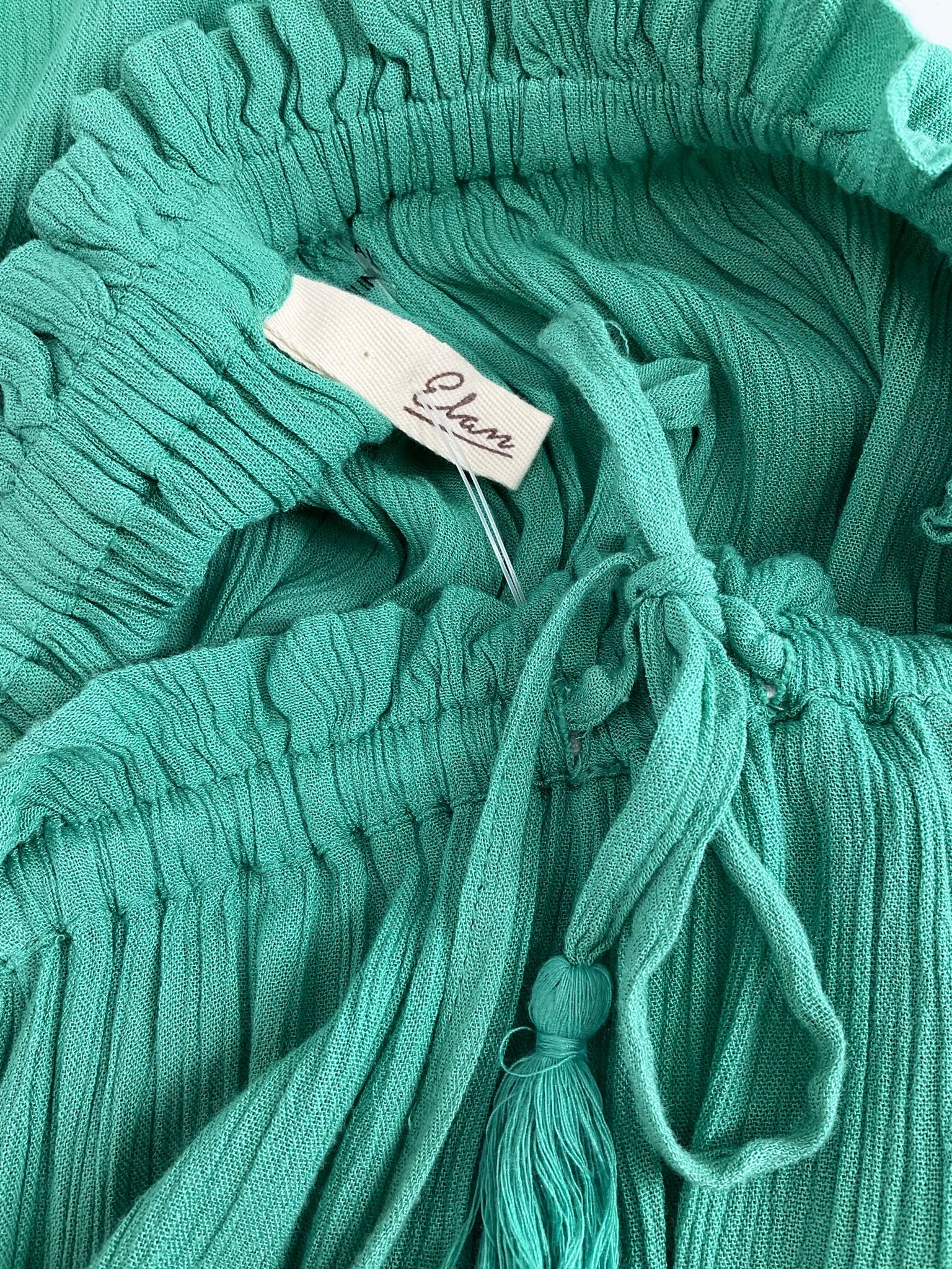 Elan - Green Solid Pre-Owned Ladies Skirt - Size Small