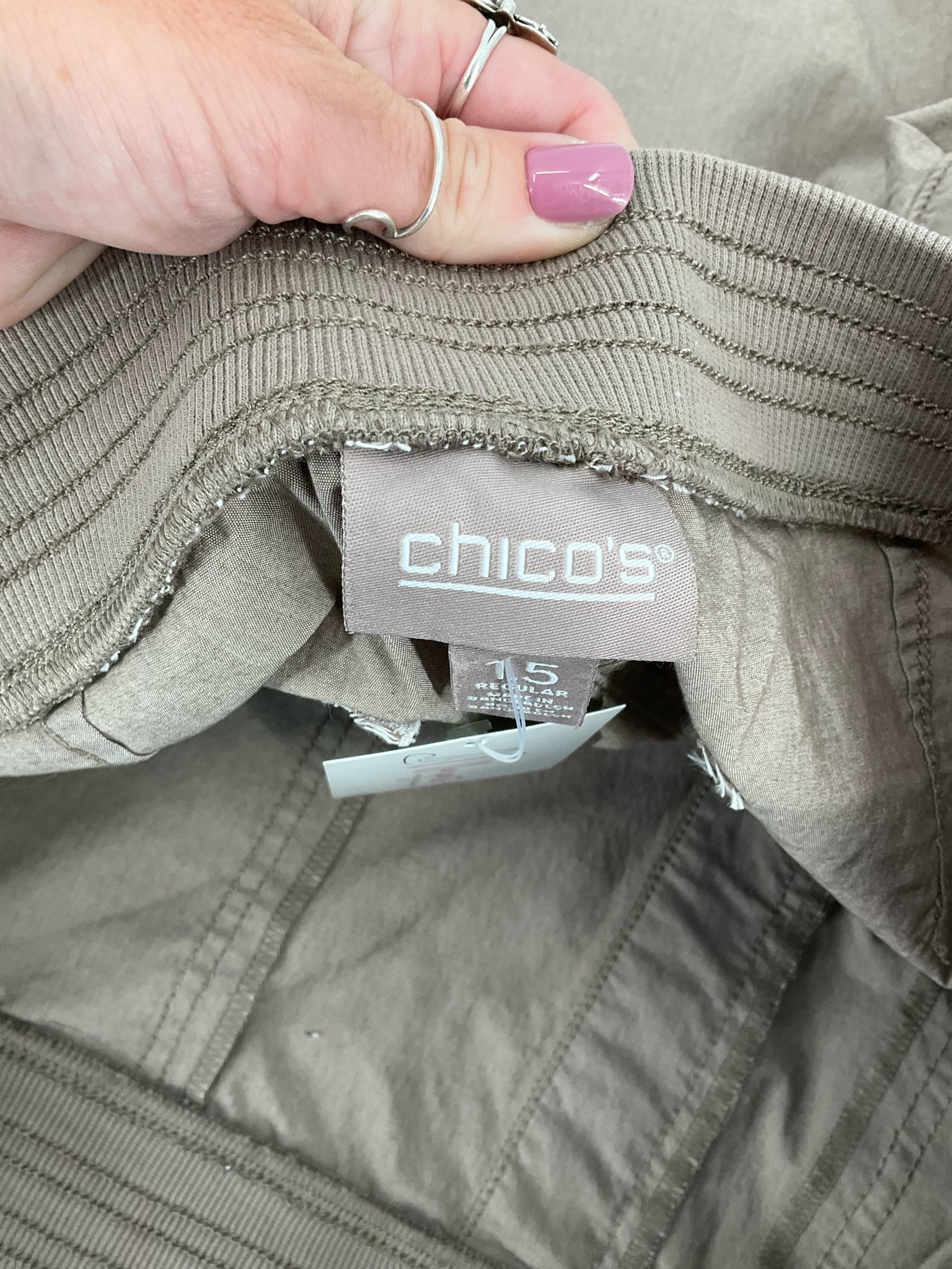 Chico's Tan Solid Pre-Owned Ladies Shorts - Size 10