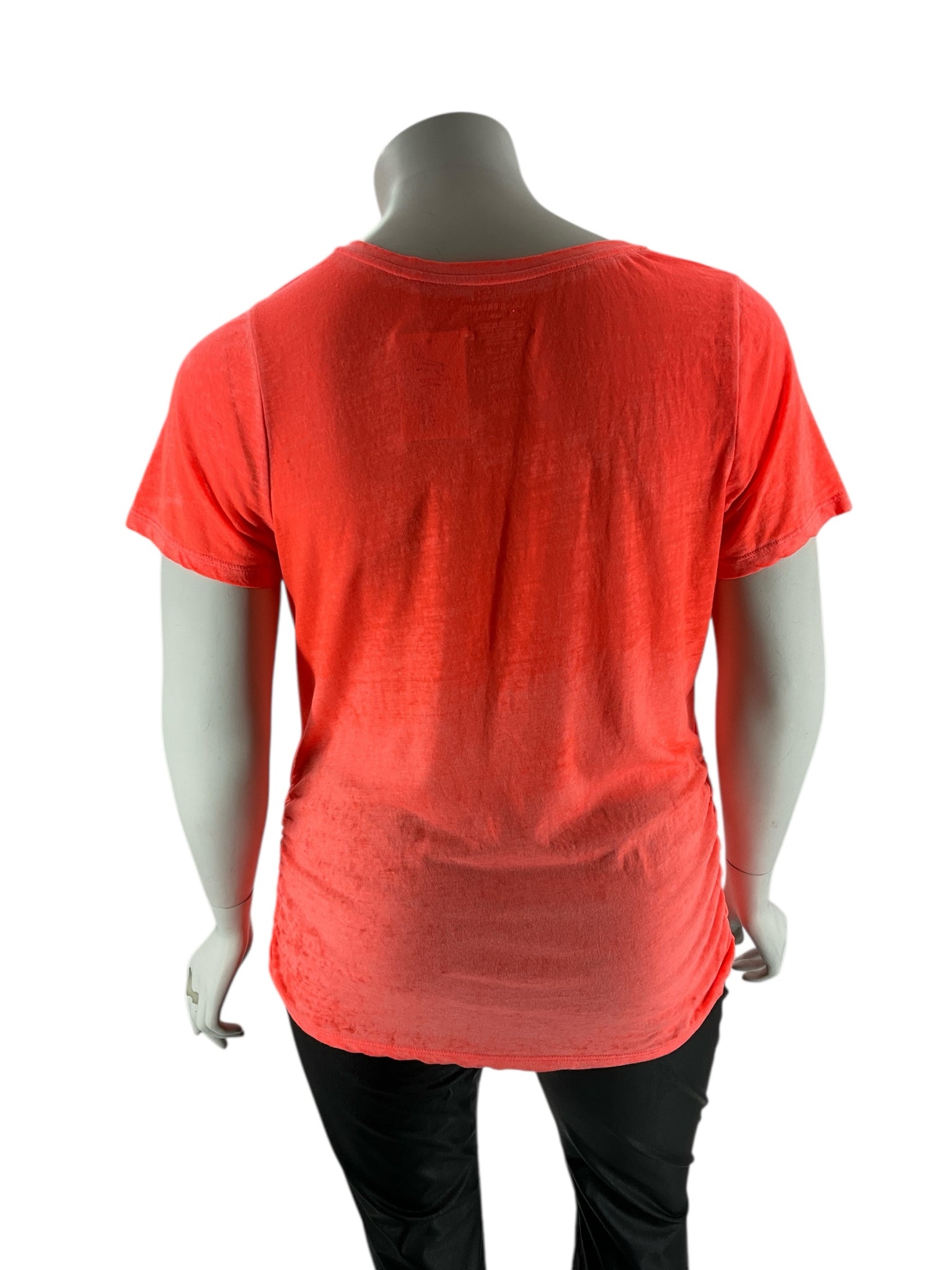 Lane Bryant Coral Solid Pre-Owned Ladies Casual Top -  Size 18/20