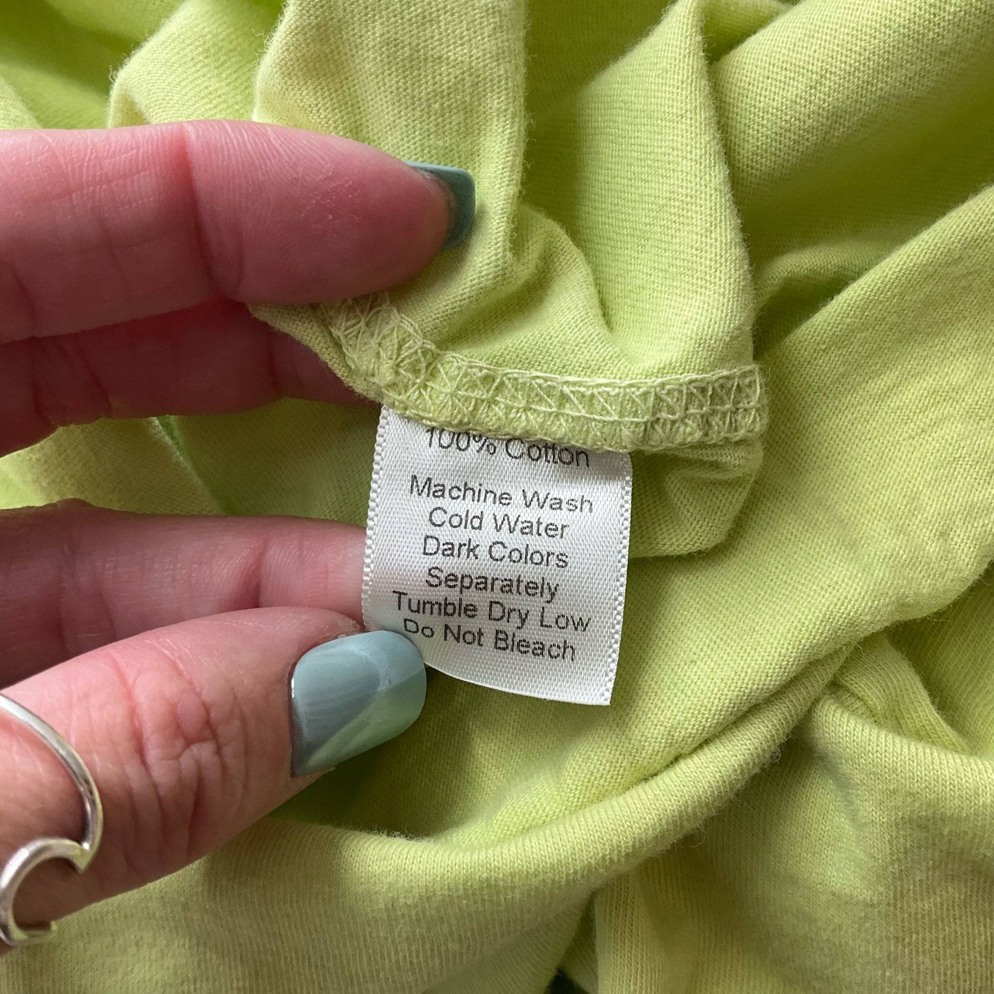 Square Green Solid Top - Size Small - Margaret’s Fine Consignment