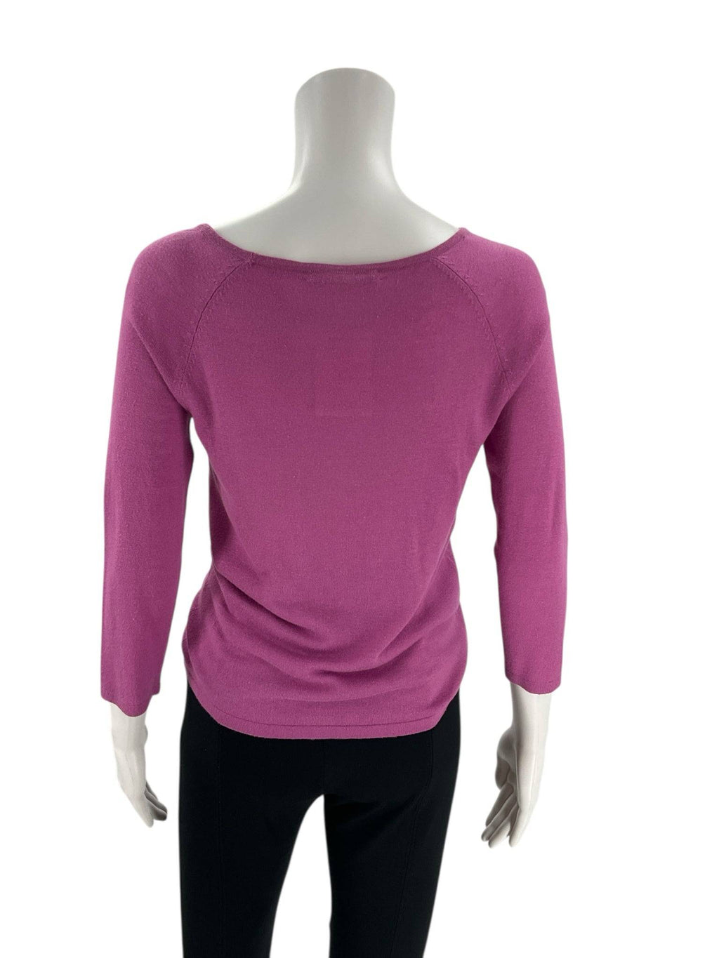 Cable & Gauge Purple Solid Pre-Owned Ladies Top - Size Small Petite - Margaret’s Fine Consignment