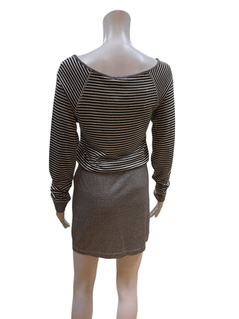 Tart Gray/White Stripe Pre-Owned Ladies New With Tags Dress - Size XS