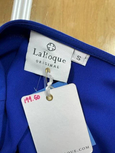 LaRoque Blue Solid Ladies Pre-Owned New with Tags Dress - Size Small
