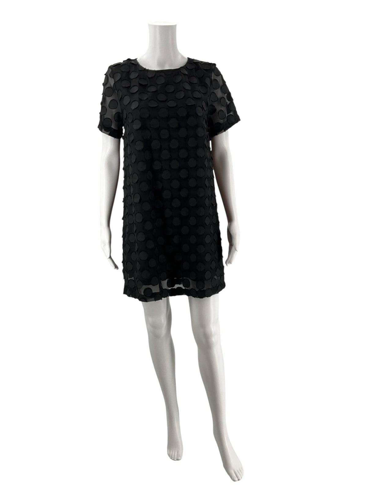Entro Black Circles Pre-Owned Ladies Dress - Size Small