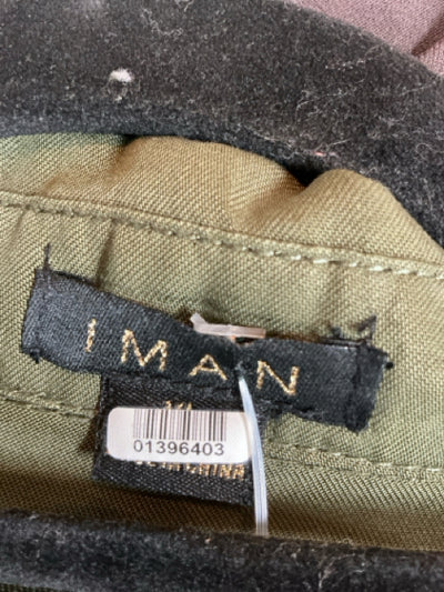 Iman Olive Solid Pre-Owned Ladies Top - Size XL