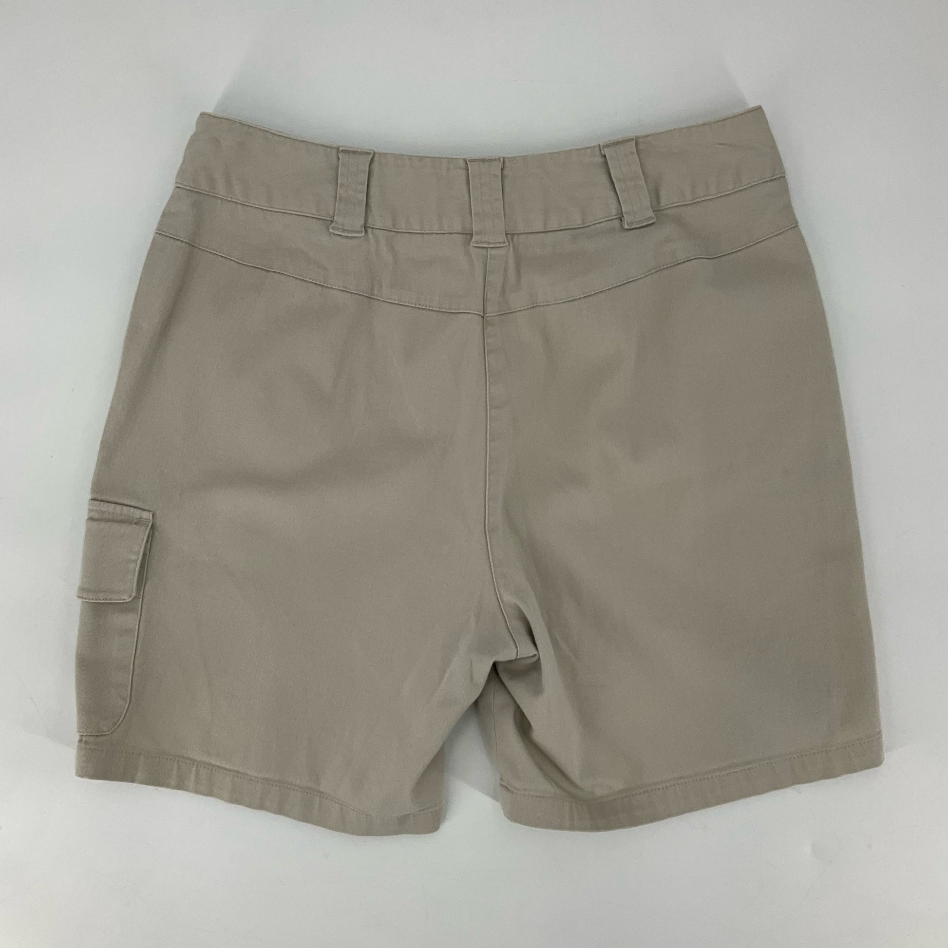 Larry Levine Khaki Cargo Pre-Owned Ladies Shorts - Size 8
