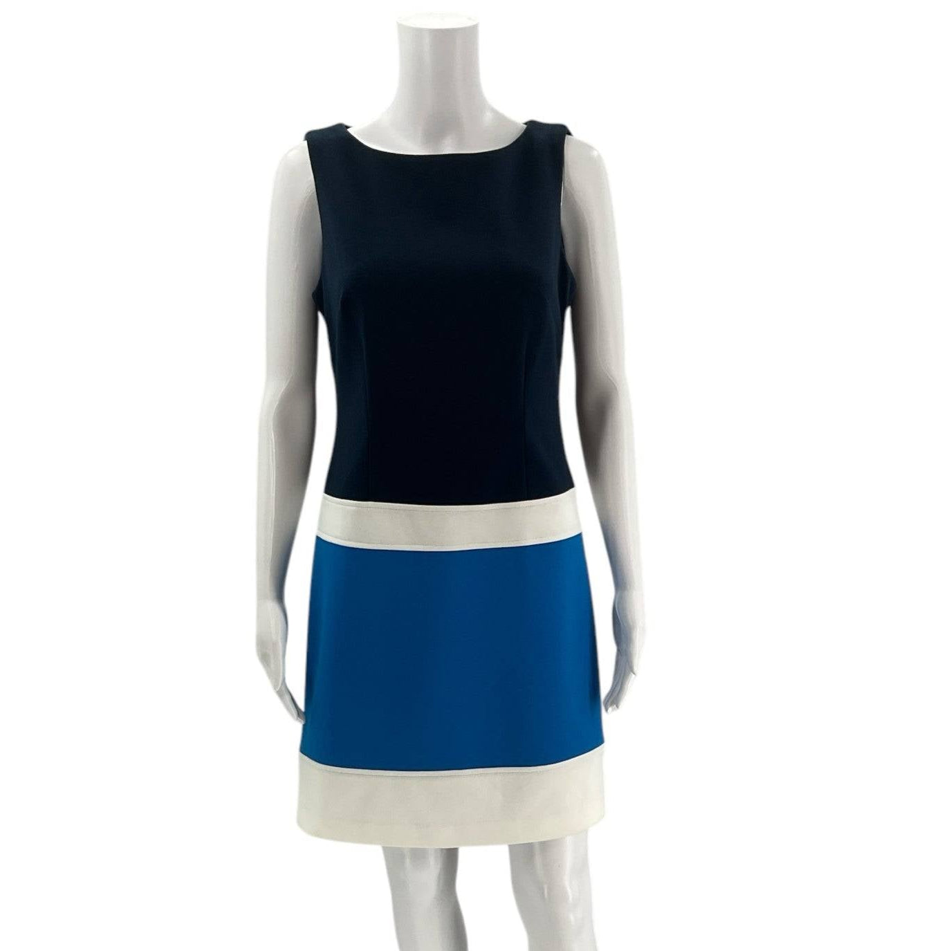 Laundry by Shelli Segal Navy/White/Blue Ladies Pre-Owned Dress - Size 6 - Margaret’s Fine Consignment