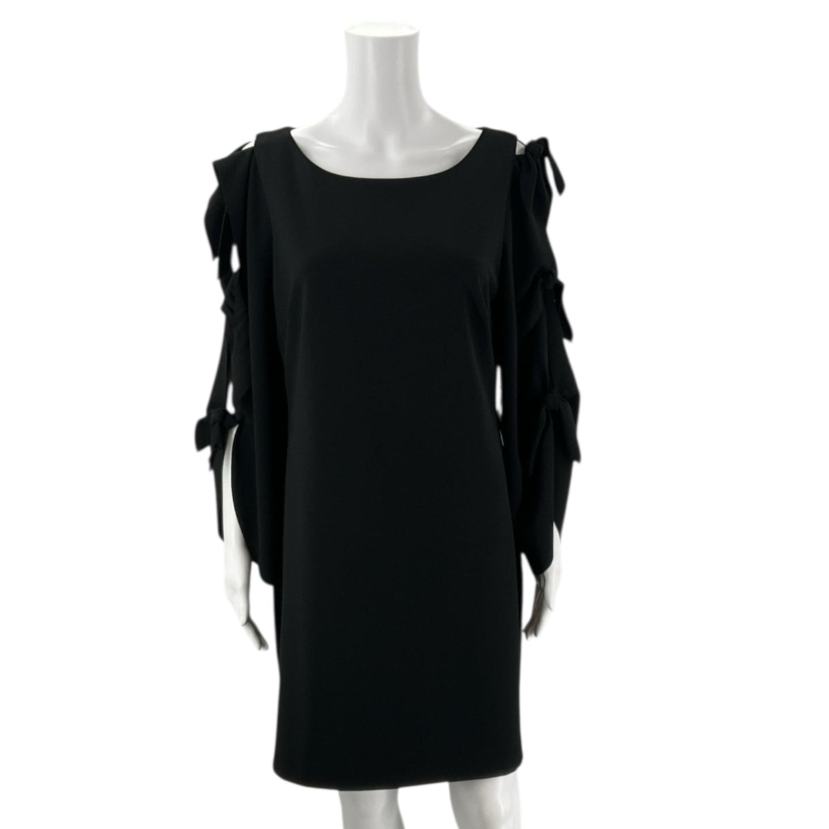 Vince Camuto Black Solid Pre-Owned New with Tags Ladies Dress - Size Large Petite - Margaret’s Fine Consignment