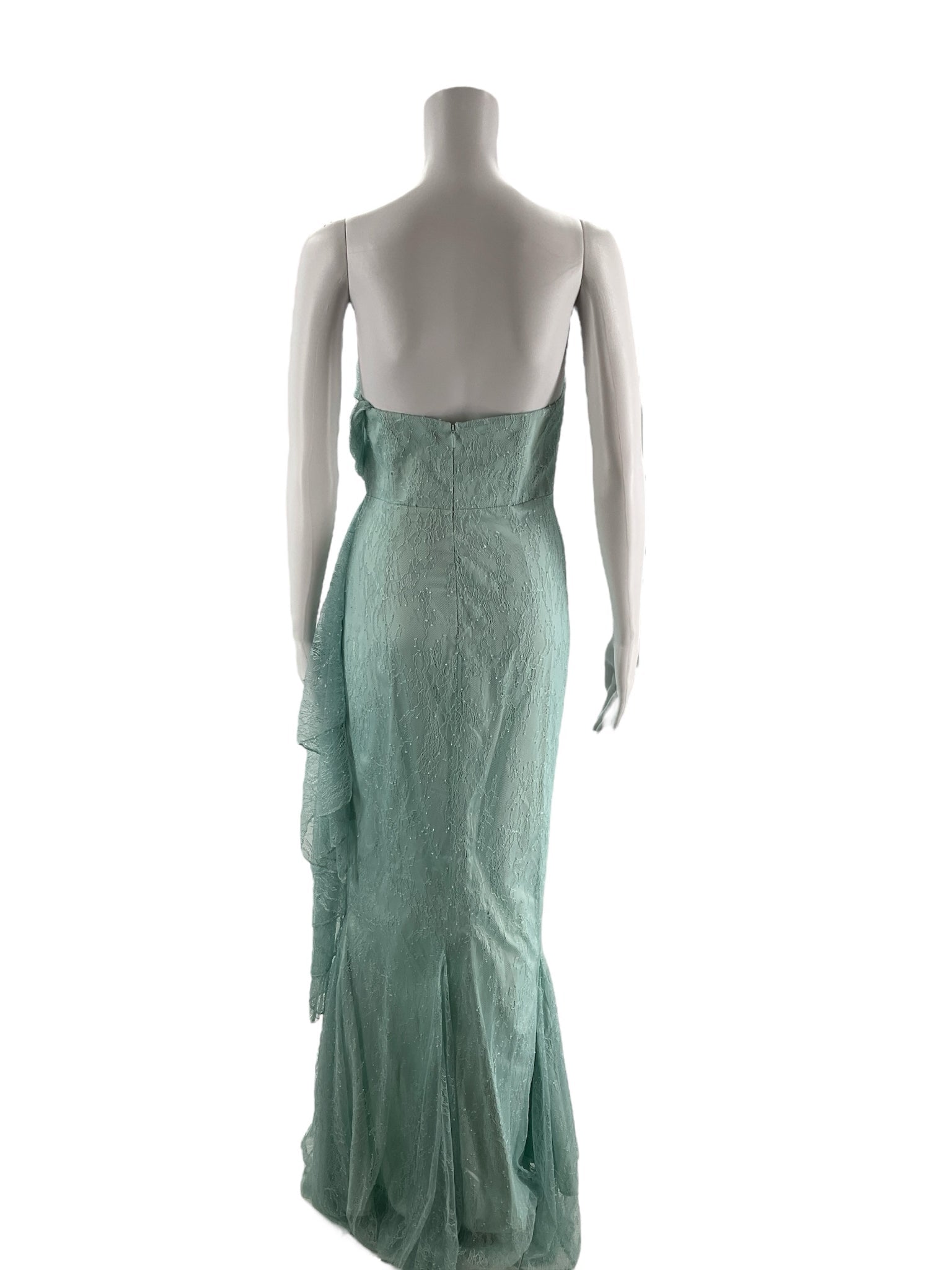 Michael Costello Aqua Lace Pre-Owned Ladies New With Tags Dress - Size Small
