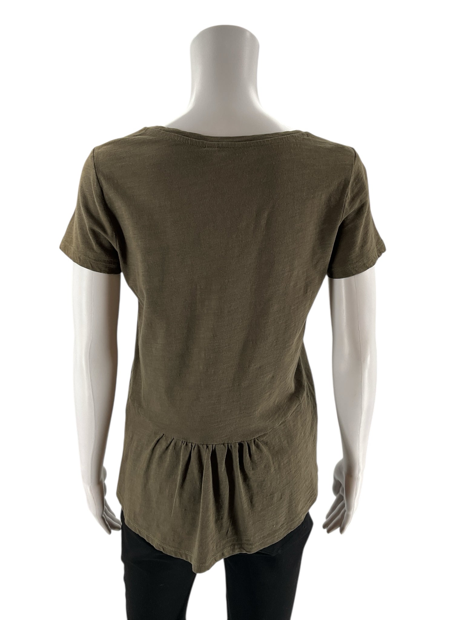Boden - Army Green Solid Pre-Owned Ladies Casual Top - Size Small
