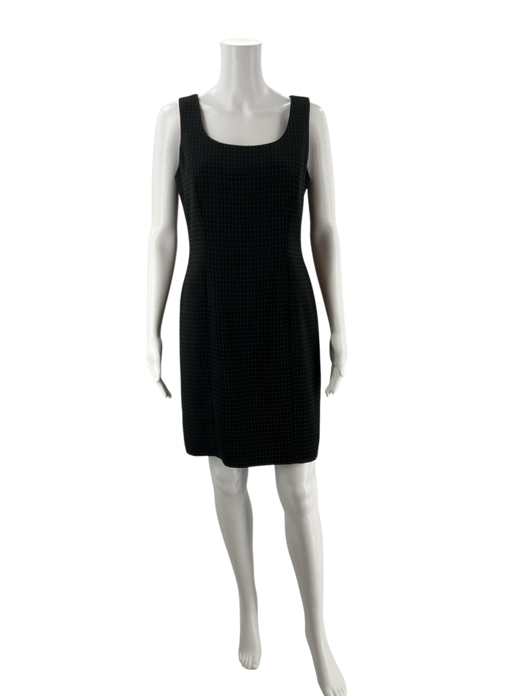 Kate Hill Black/White Pinstripe Pre-Owned Ladies Dress - Size 4