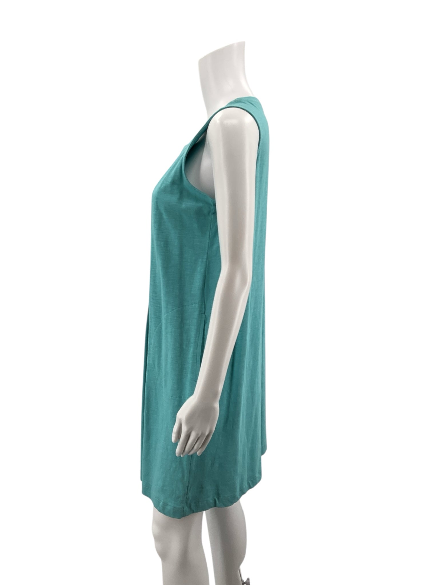 J Jill Aqua Solid Pre-Owned Ladies New With Tags Dress - Size Small Petite