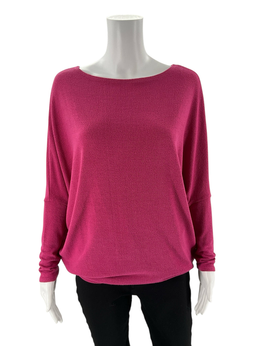 Olivia Grey -  Pink Solid Pre-Owned Ladies Casual Top - Size Medium