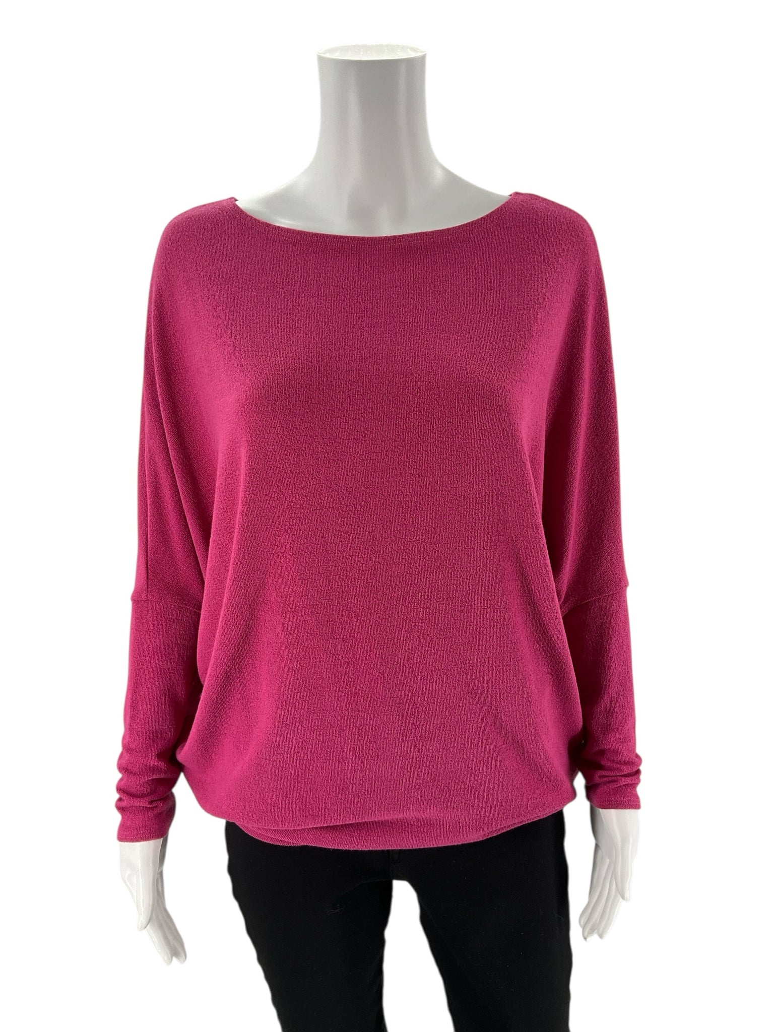 Olivia Grey -  Pink Solid Pre-Owned Ladies Casual Top - Size Medium